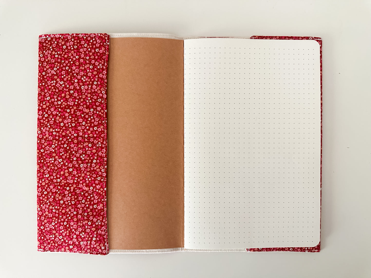 Notebook - Red Mini Floral