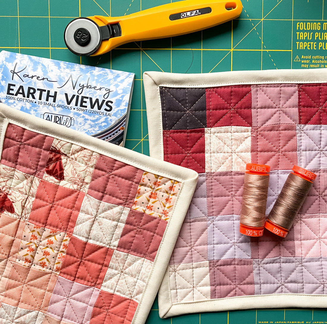 Making Potholders From Pretty Fabric You Love in 1 Hour
